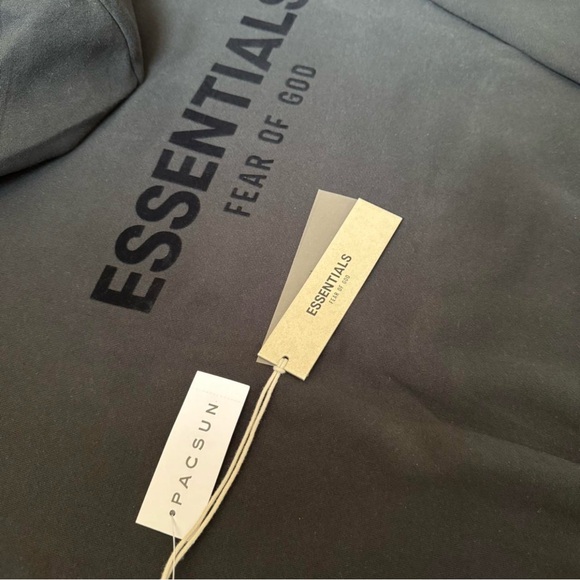 Fear Of God Essentials Stretch Limo Black 2 Piece Set FW22 - Picture 4 of 7